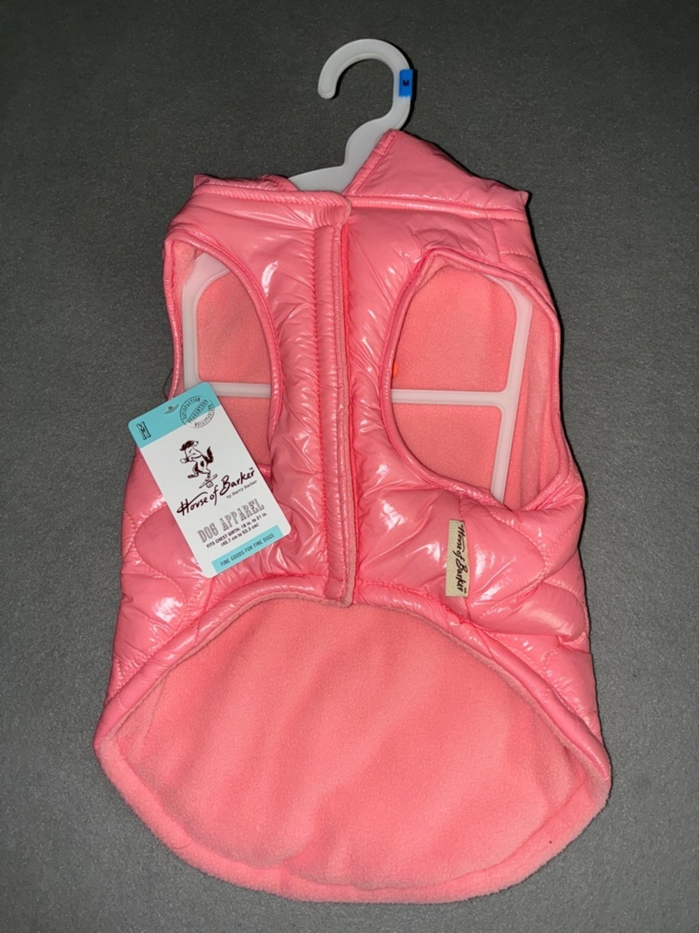 House of Barker by Harry Barker Pink Quilted Dog Jacket NEW - Picture 10 of 10